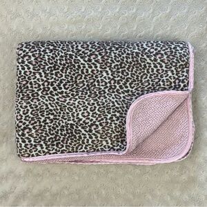 Child of Mine by Carter's Leopard Print Baby Blanket Pink Brown Cheetah Spots